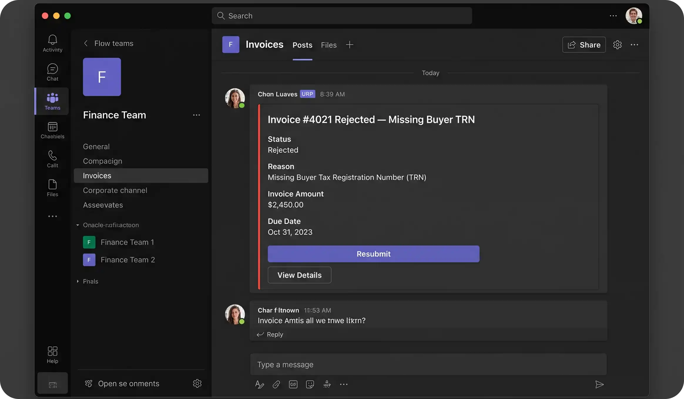 Rejection & Resubmission Workflow